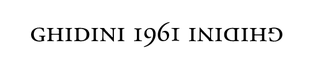 Ghidini 1961